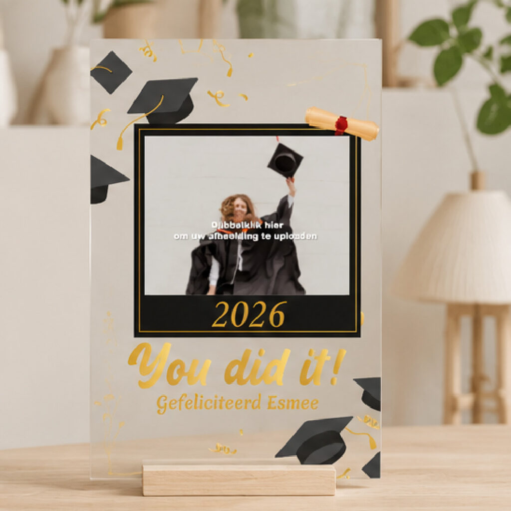 Plexiglas Geslaagd - You did it!