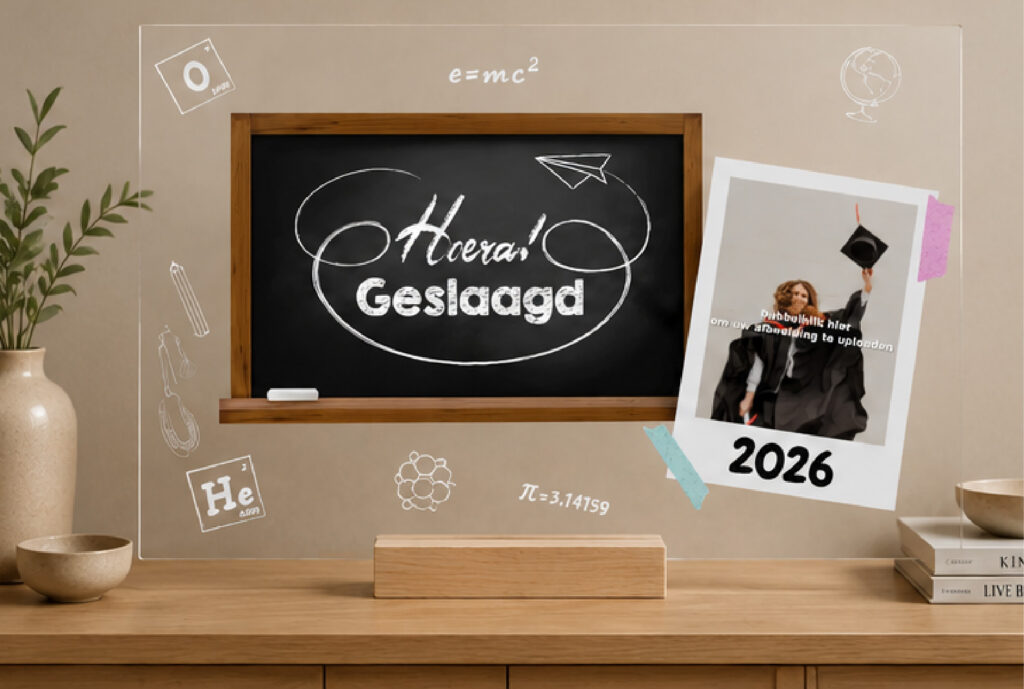 Plexiglas Geslaagd - Schoolbord