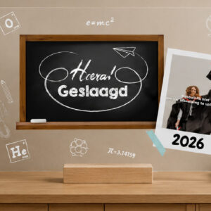 Plexiglas Geslaagd - Schoolbord