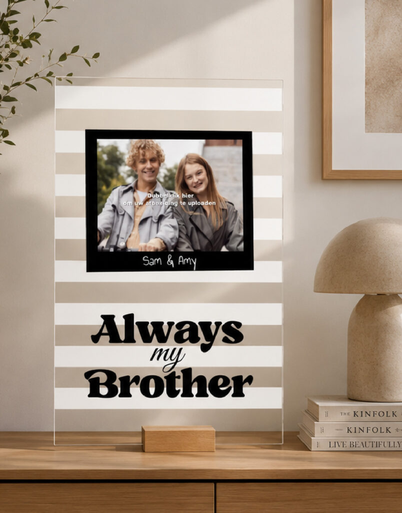 Plexiglas Familie - Always my brother