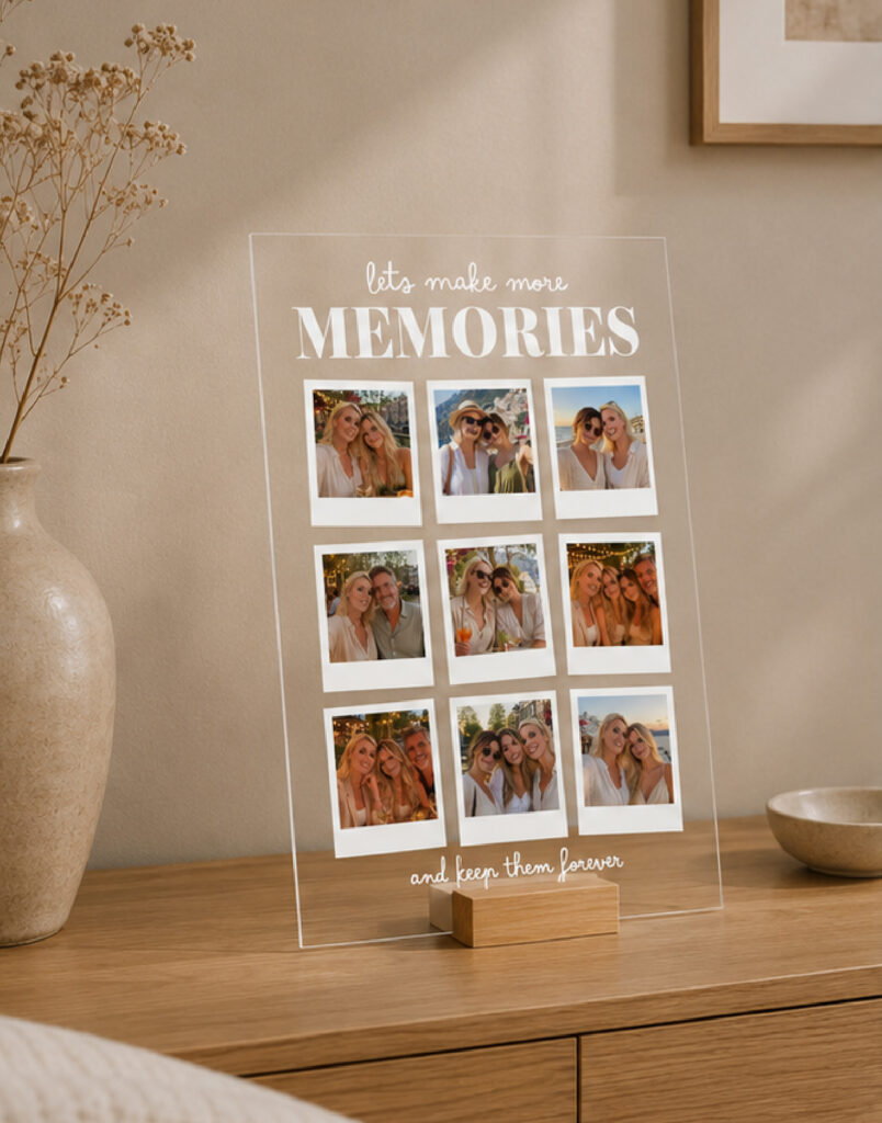 Plexiglas Familie - Let's make more memories