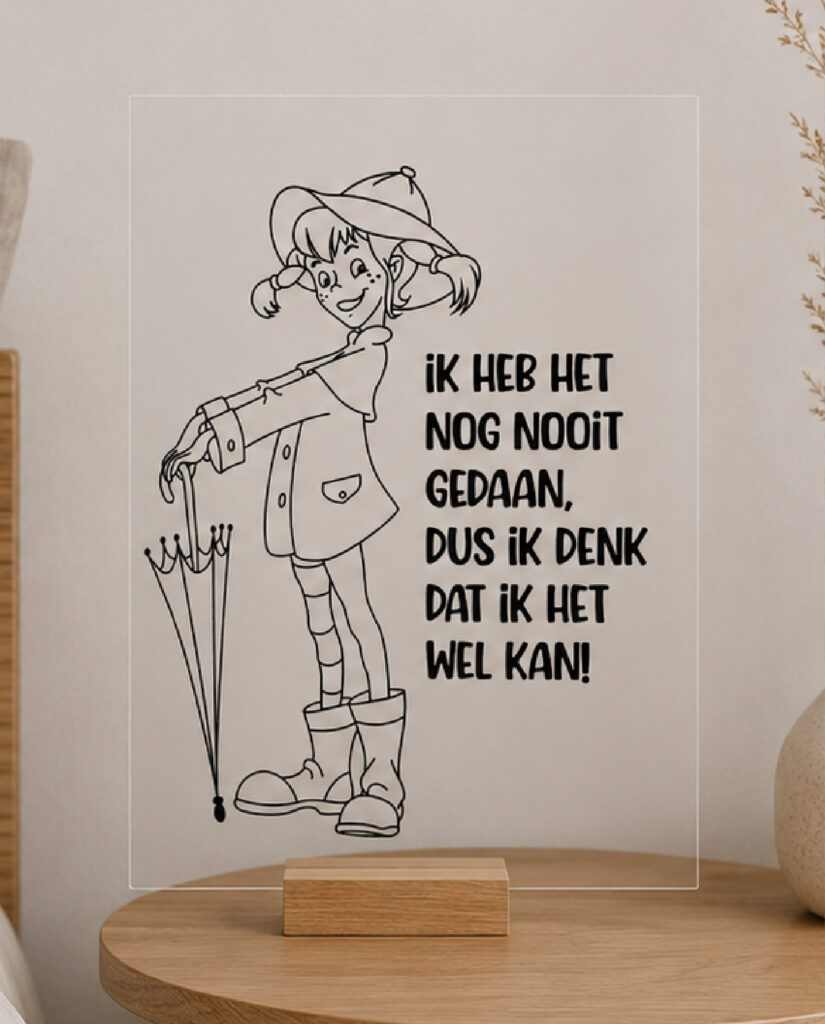 Plexiglas Bekende quotes - Pippi Langkous