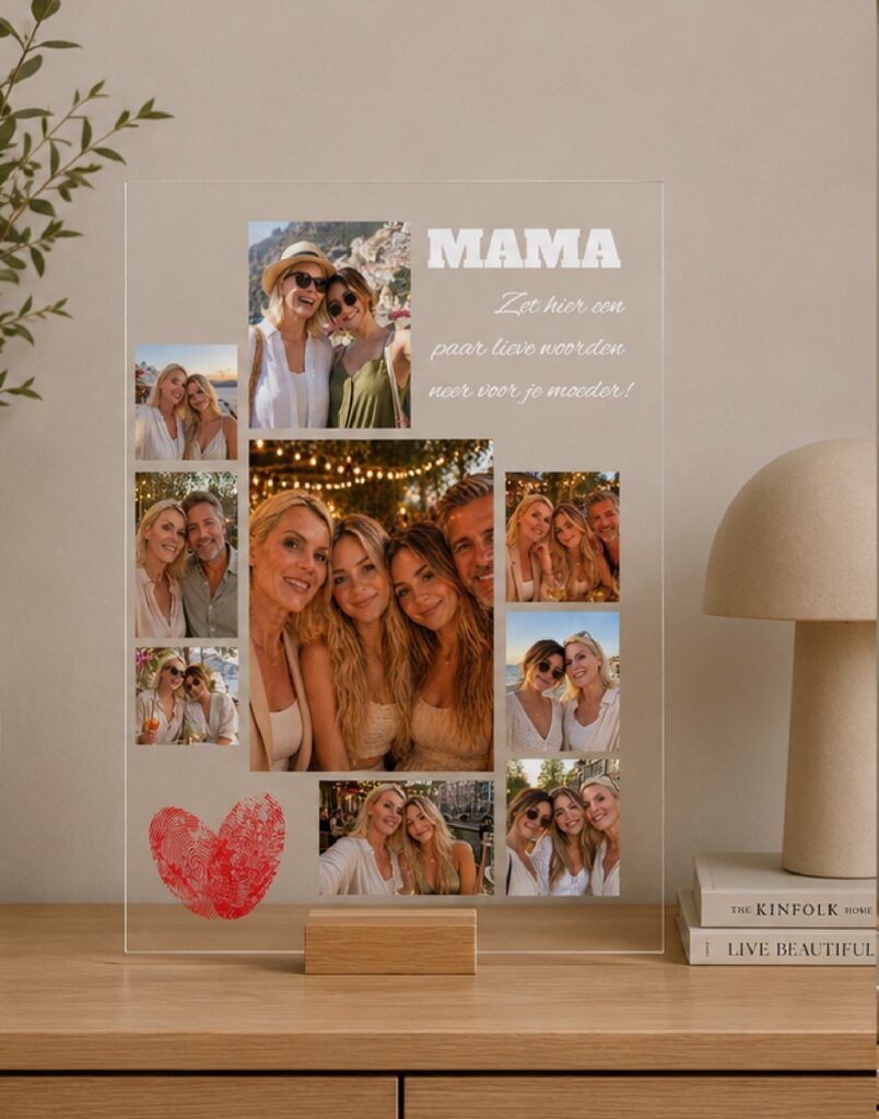 Plexiglas Familie - Collage mama