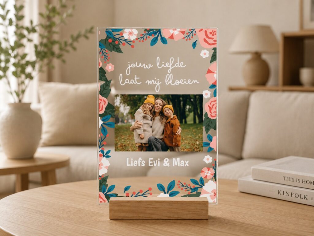 Plexiglas Familie - Jouw liefde laat mij bloeien