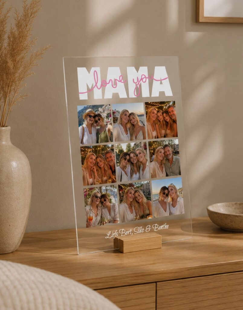 Plexiglas Familie - Mama love you