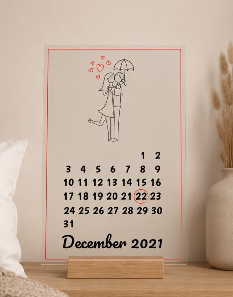 Plexiglas Liefde - Kalender