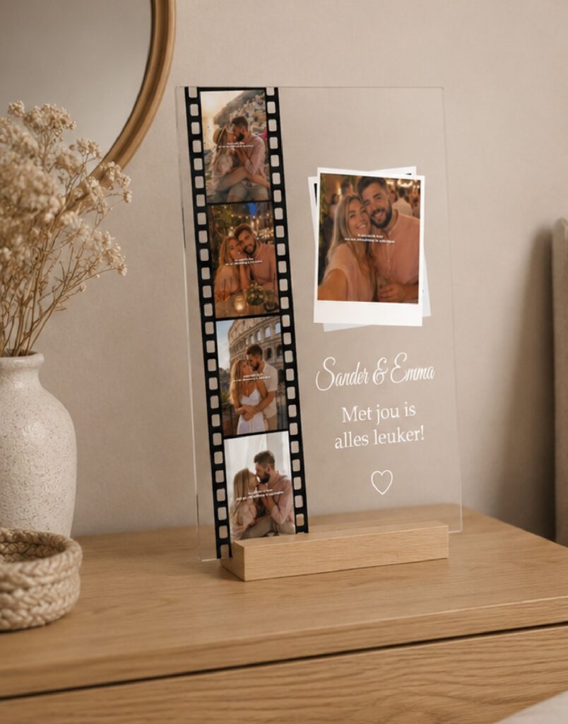Plexiglas Liefde - Met jou is alles leuker!