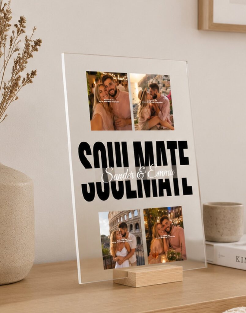 Plexiglas Liefde - Soulmates met naam